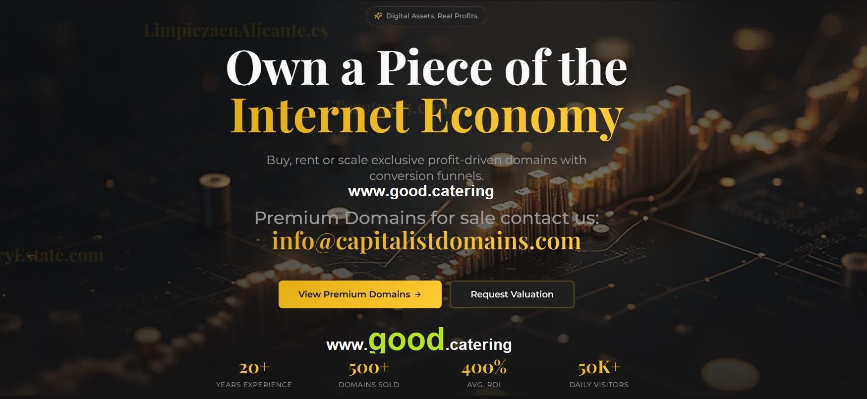 GOOD.catering | Catering, Events & Food Experiences brand domain